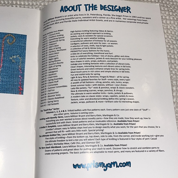 Prism Book 43 Spirited Spring Knit Patterns How To Make Booklet 25 Pages - Picture 5 of 6